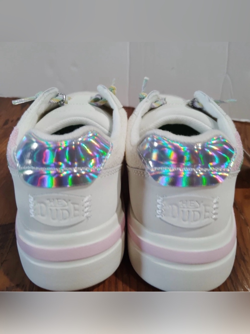 Hey Dude My Little Pony Sneakers with Pastel Rainbow Stripe - Picture 5 of 6